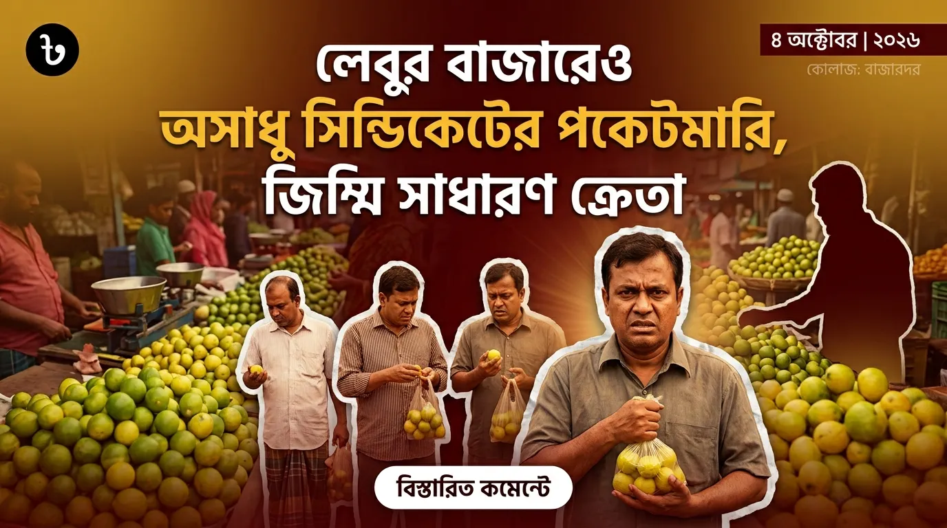 লেবুর বাজারেও অসাধু সিন্ডিকেটের পকেটমারি, জিম্মি সাধারণ ক্রেতা