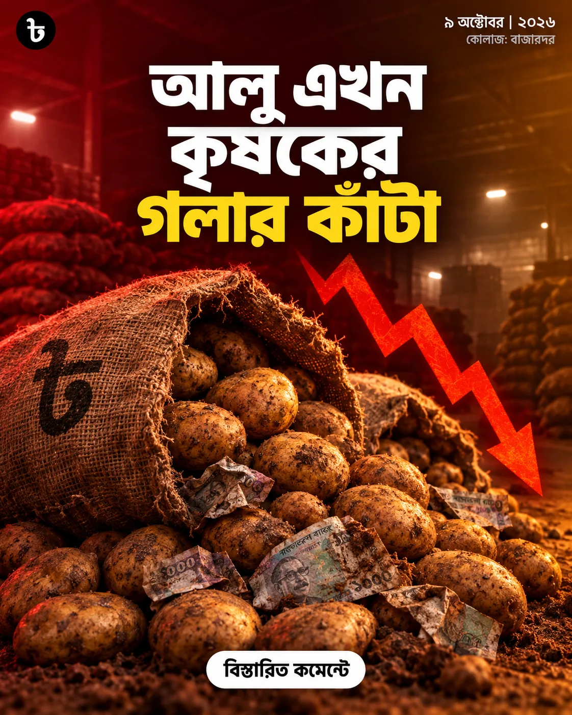 উত্তরাঞ্চলে কেন আলু এখন কৃষকের গলার কাঁটা?